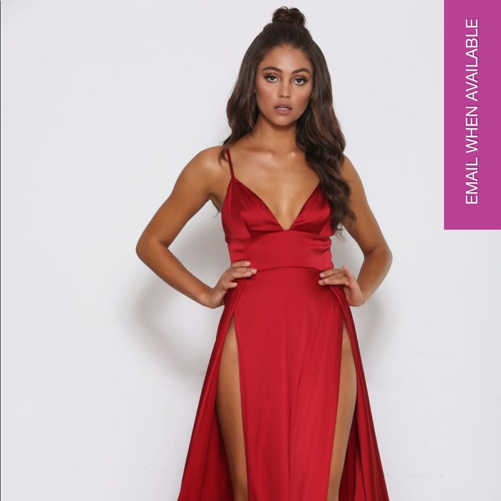 ABYSS BY ABBY NIKKI DRESS IN RED